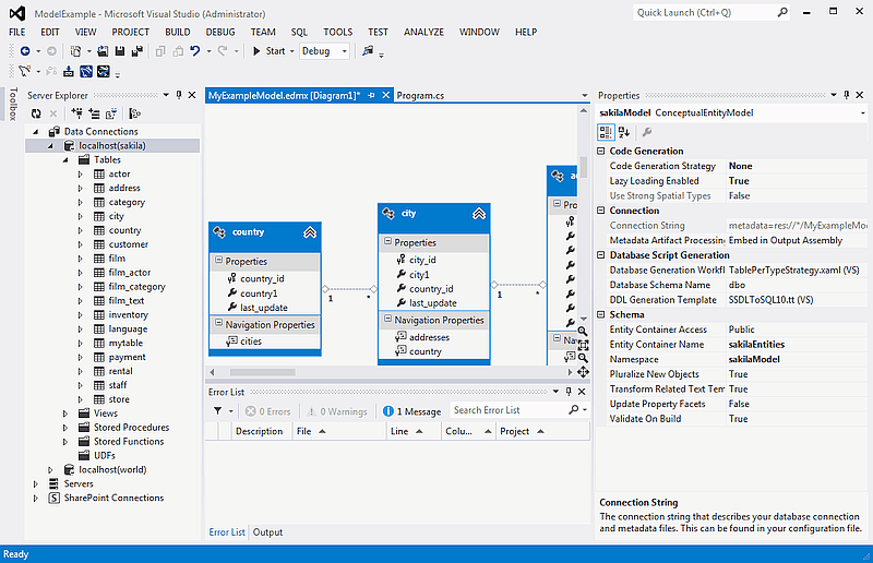 DDL T4 Template Macro - Model Properties