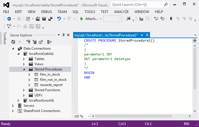 Edit Stored Procedure SQL